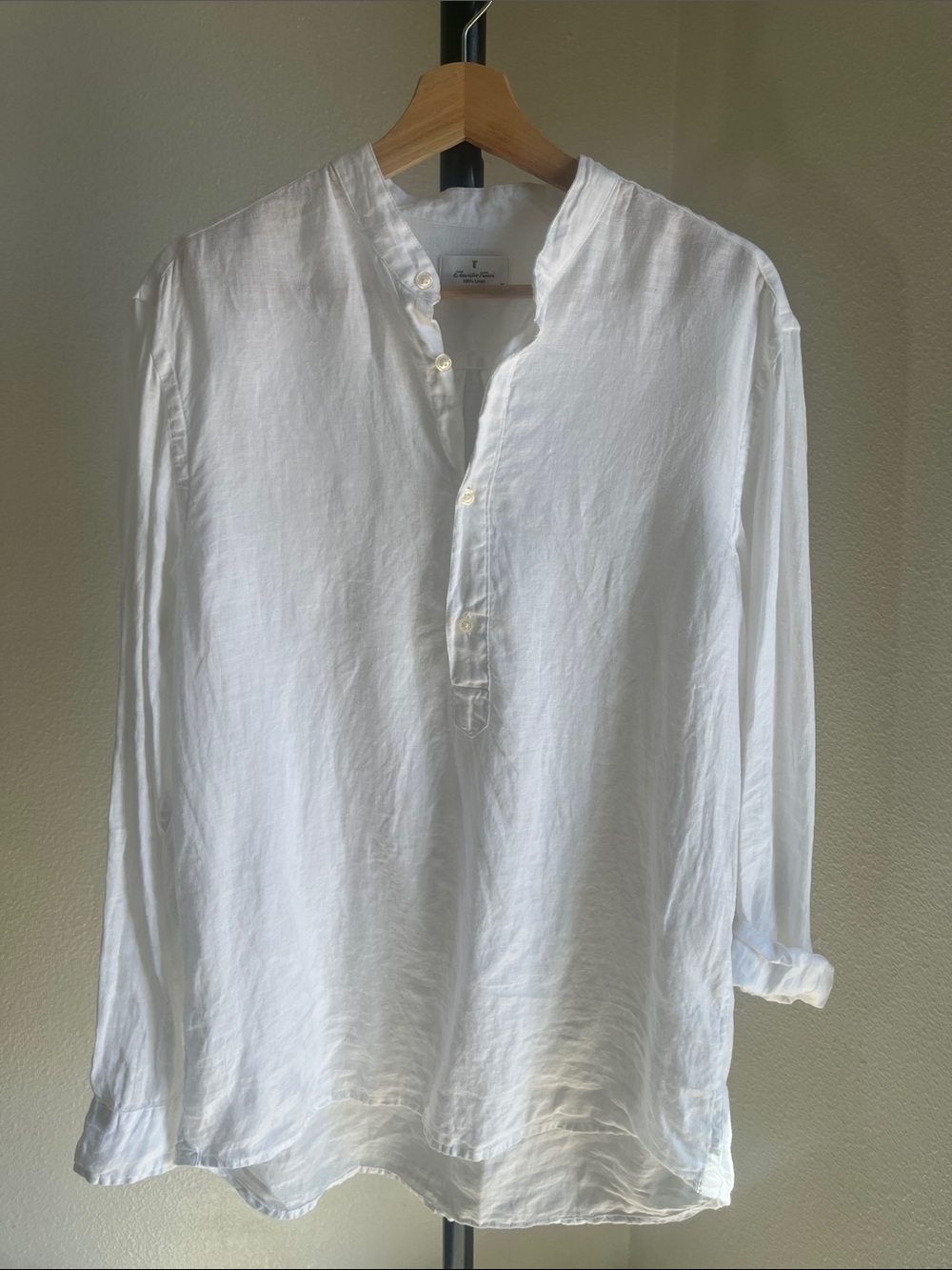 Casual White Linen Shirt Spain